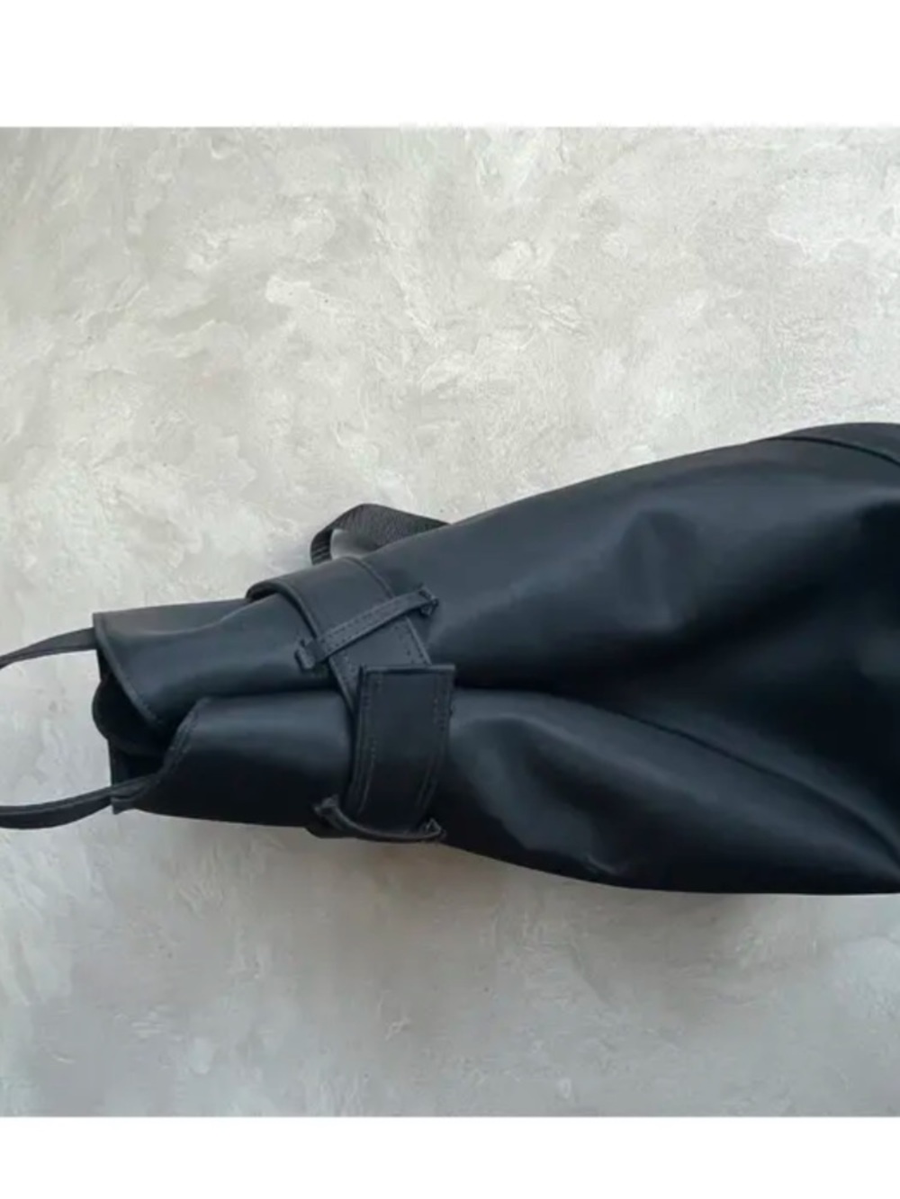 New Jil Sander Black Leather Backpack Tote - Picture 8 of 13